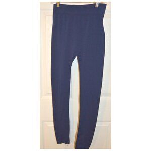 Free Brand Navy Blue Color Leggings No Size Tag Details ~27" waist x 28" Inseam